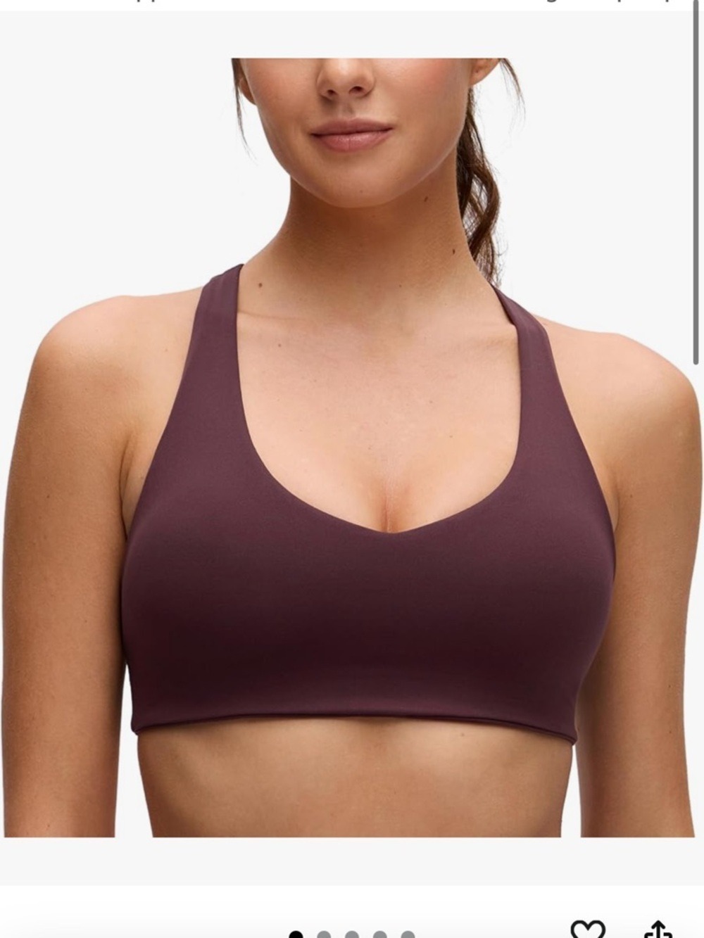 CRZ YOGA Butterluxe Racerback Sports Bra Ripe Plum XL